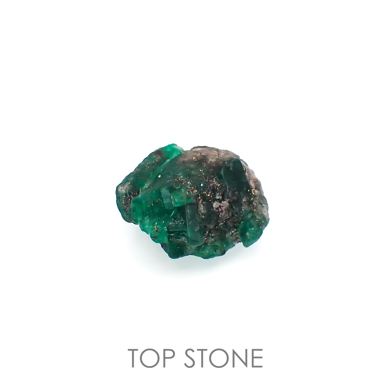 エメラルド原石 コロンビア産 13.01ct[220115507]16.7x16.3mm前後