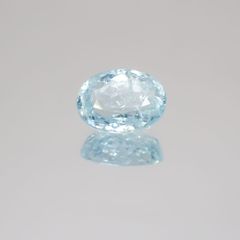 パライバトルマリン(宝石名トルマリン/別名パライバ・トルマリン) モザンビーク産 1.83ct 識別済[21059397]8.6×6.7mm前後
