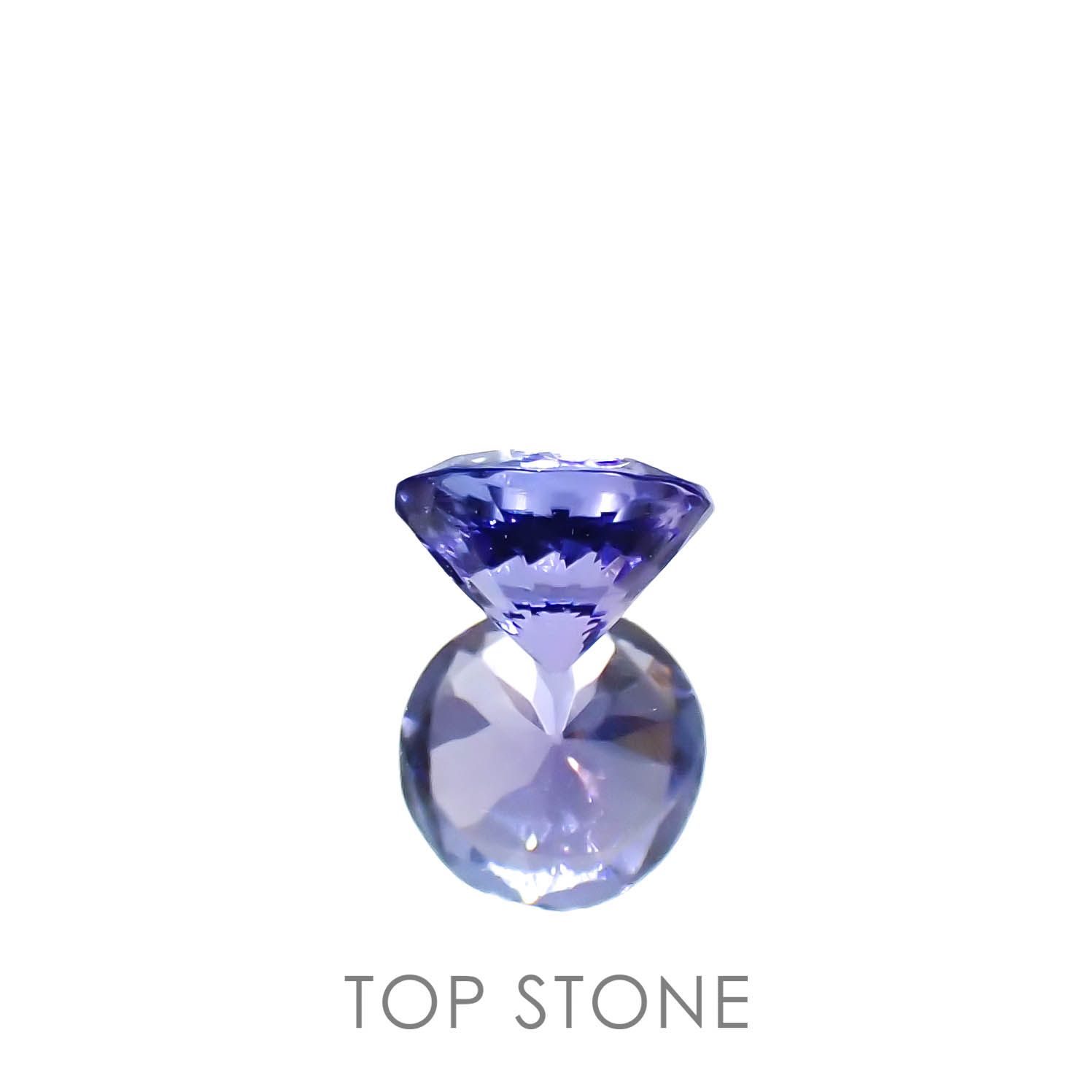 タンザナイト(宝石名タンザナイト)タンザニア産 0.46ct 識別済[230120200]4.9x4.8mm前後