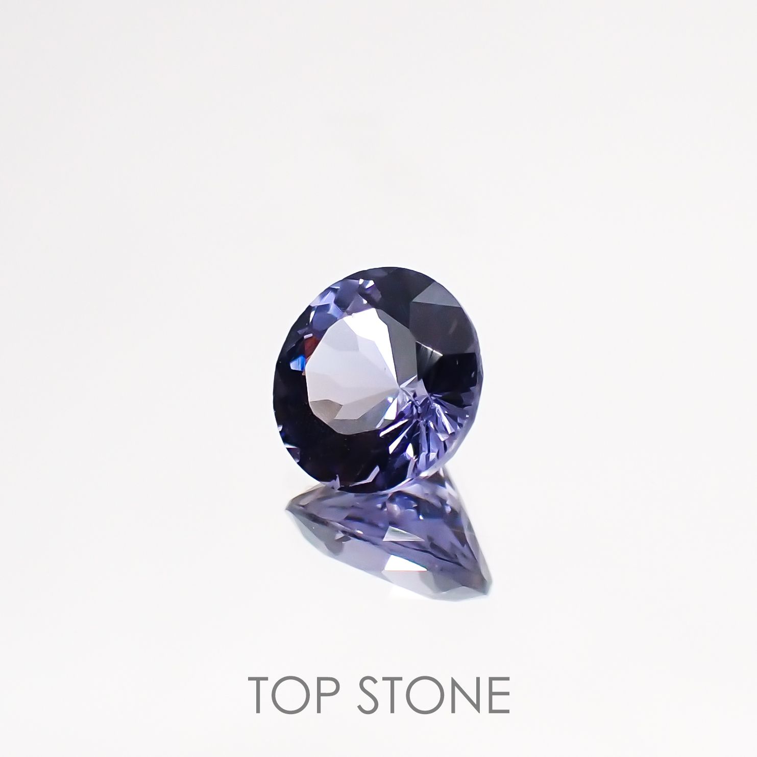ラベンダースピネル ビルマ産 ルース 0.51ct[210811120]4.9×4.9mm前後