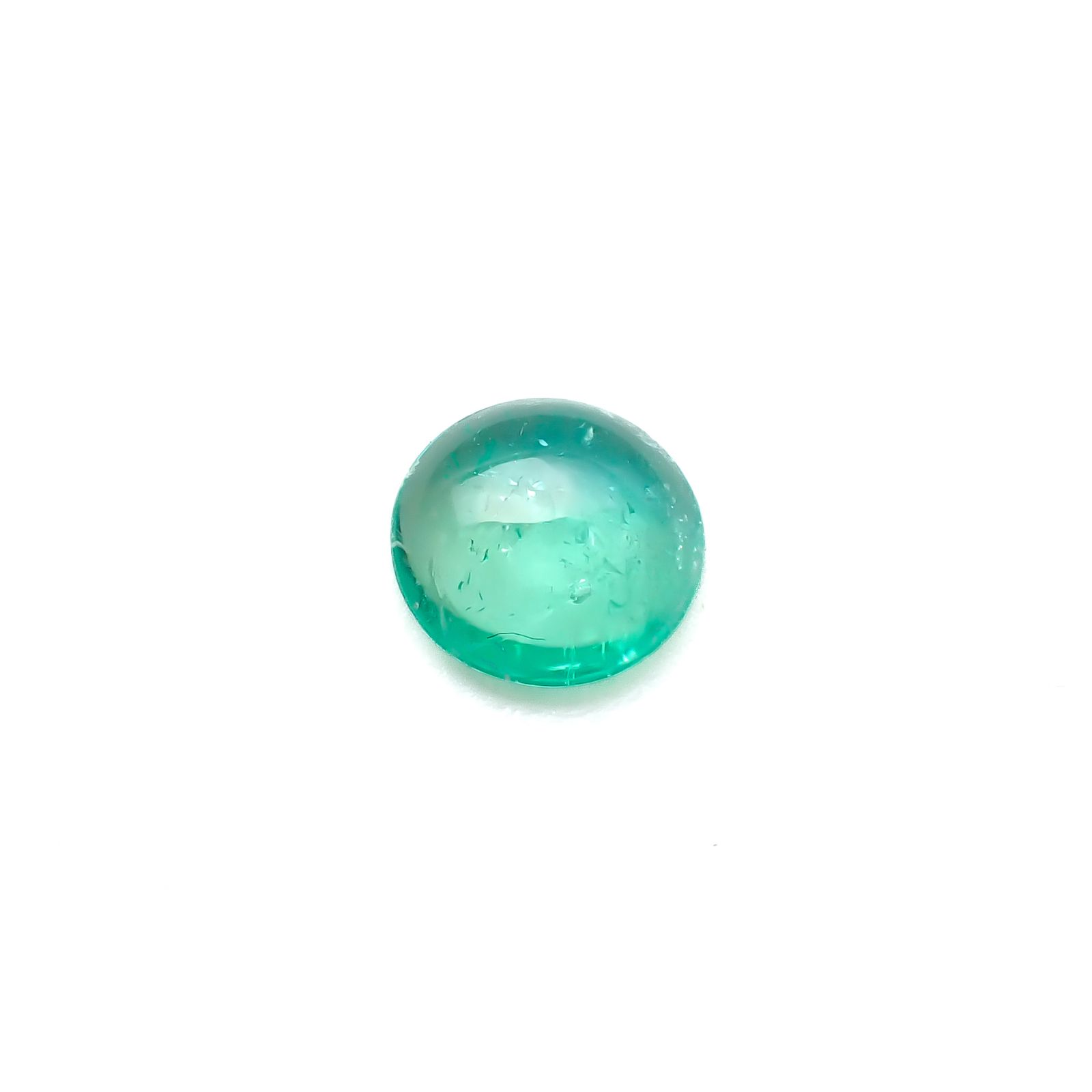 パライバトルマリン(宝石名トルマリン/別名パライバ・トルマリン)ブラジル・キントス鉱山産 0.6ct 識別済[240928730]6.2x6.1mm前後