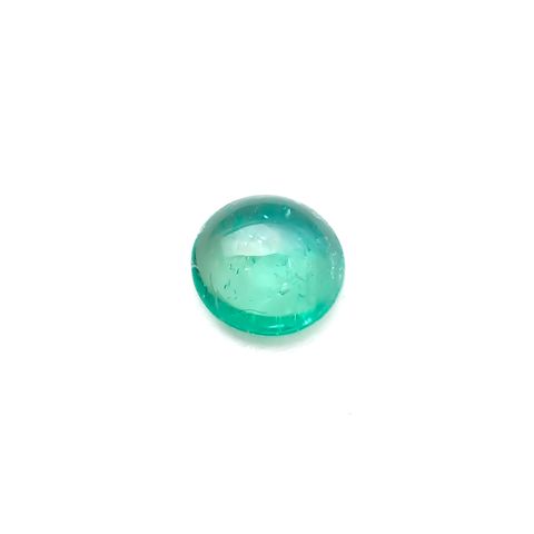 パライバトルマリン(宝石名トルマリン/別名パライバ・トルマリン)ブラジル・キントス鉱山産 0.6ct 識別済[240928730]6.2x6.1mm前後