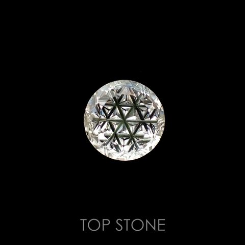 ◇甲州貴石切子Plus Three◇ダンビュライト カード付き(宝石名ダンブライト)メキシコ産 1.83ct 識別済[221018581]8.1x8.1mm前後