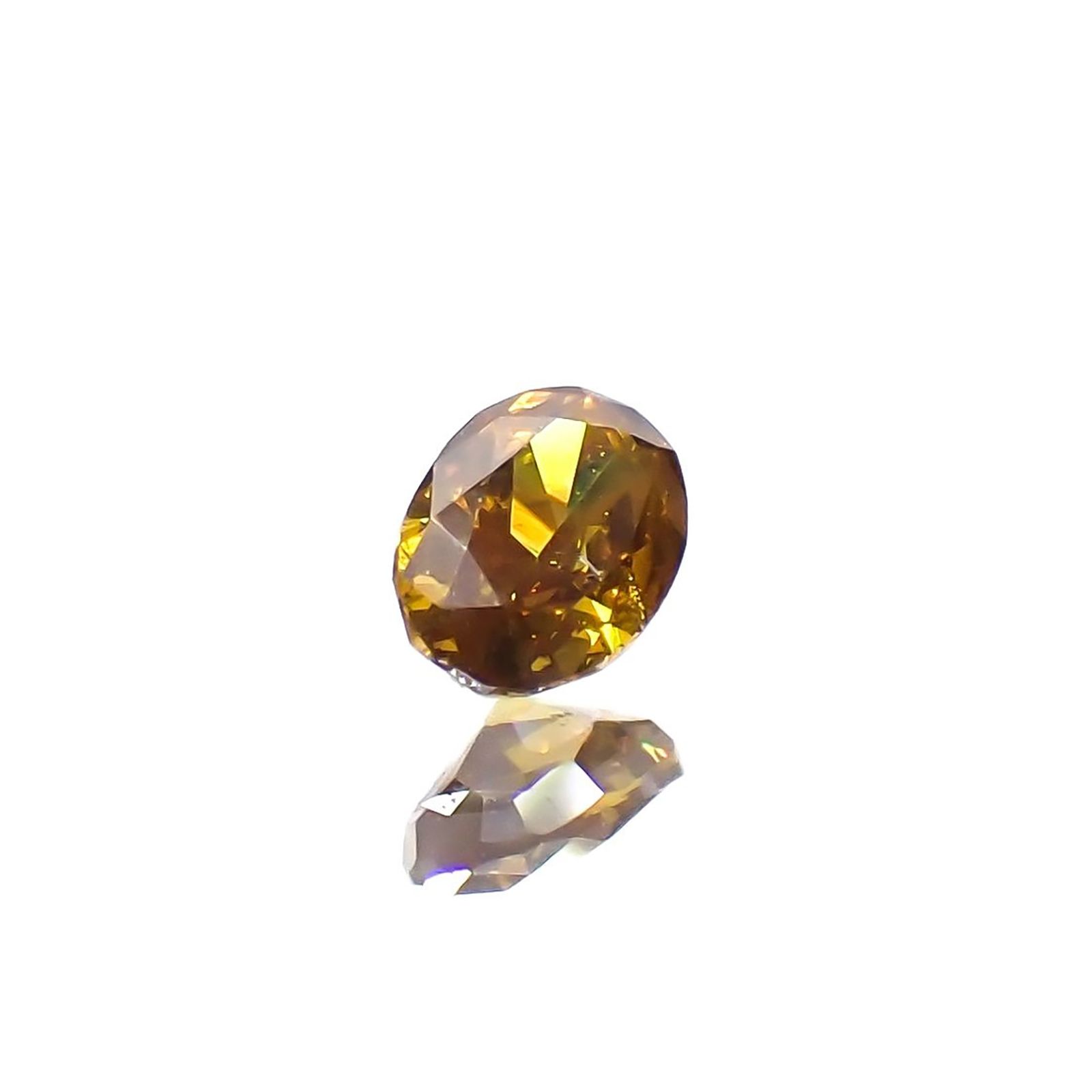 イエローダイヤモンド SI-2 | FANCY DEEP BROWNISH YELLOW ORANGE