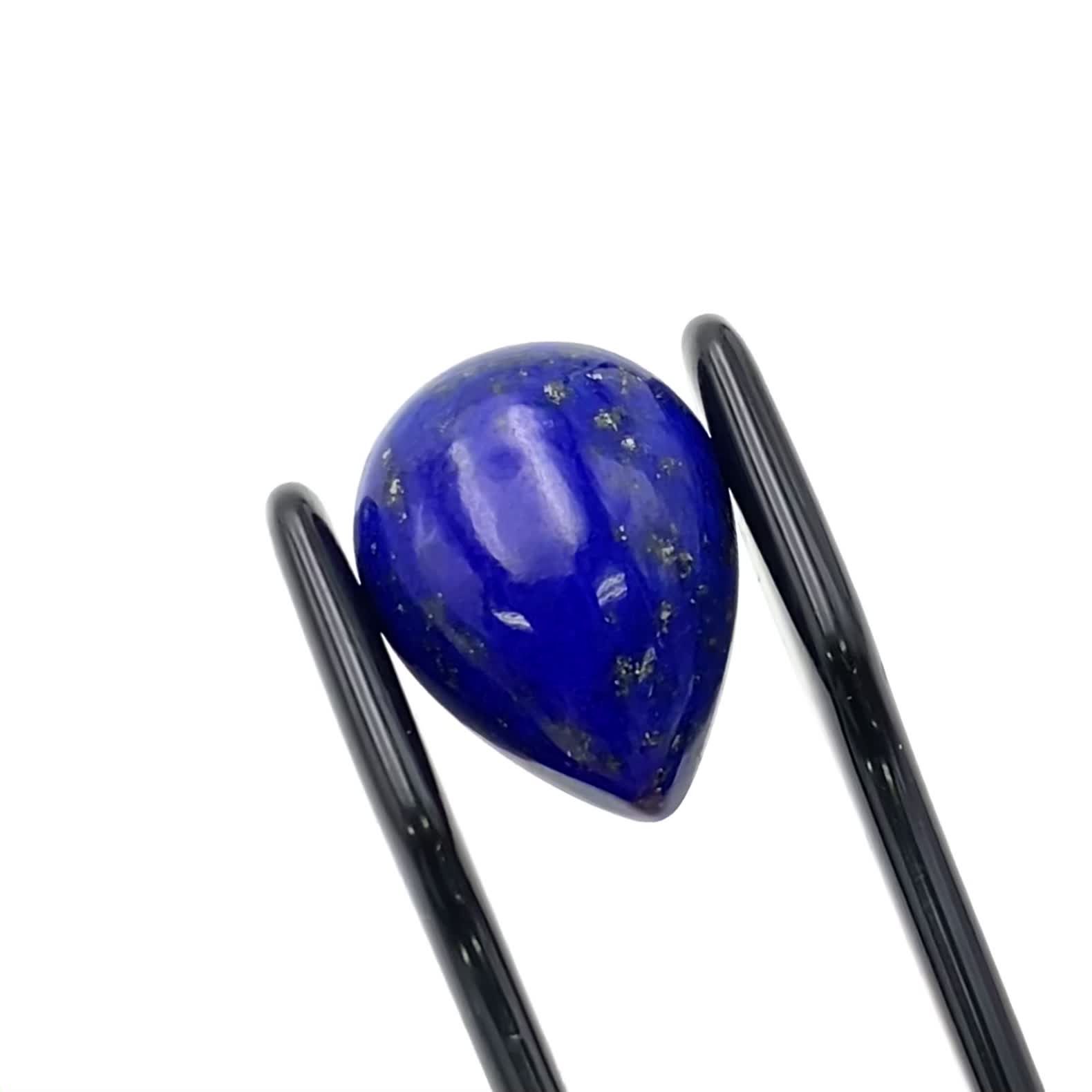 ラピスラズリ アフガニスタン産 6.76ct / 15.5x11.8mm前後 [241129427