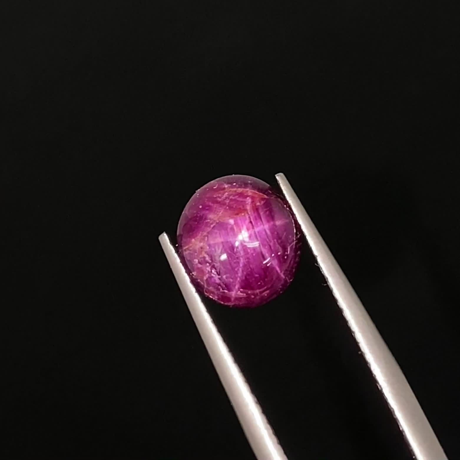 スタールビー インド産 3.69ct[230622402]8.6x7.9mm前後 | TOP STONE
