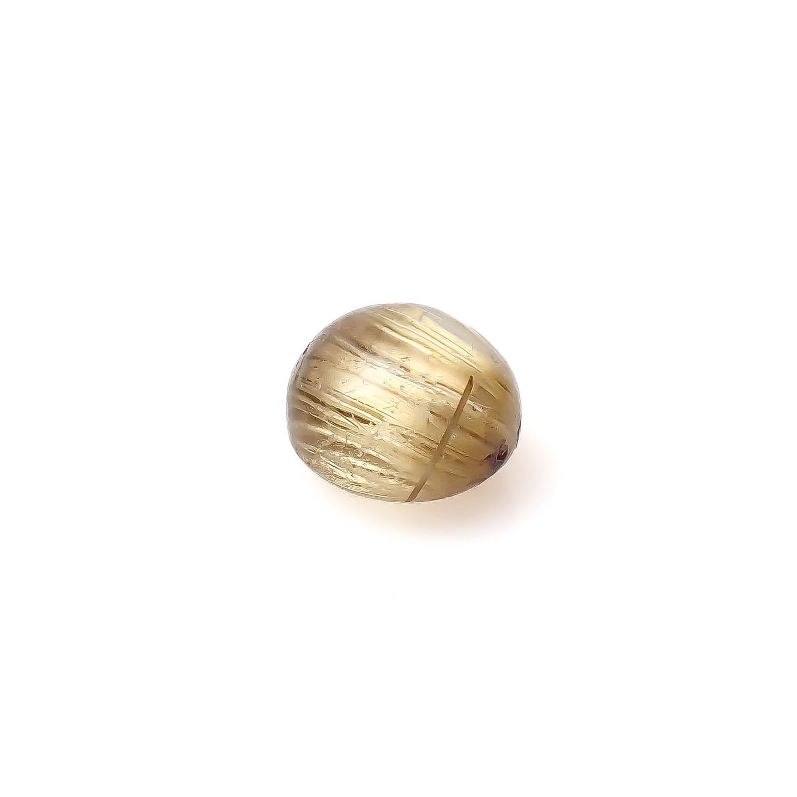 ルチルクオーツキャッツアイ ブラジル産 2.60ct[240427340]7.8x7.8mm前後