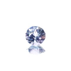 ◇カスタムカット◇バイカラータンザナイト 非加熱 タンザニア産 0.68ct [241029374]5.8x5.7mm前後