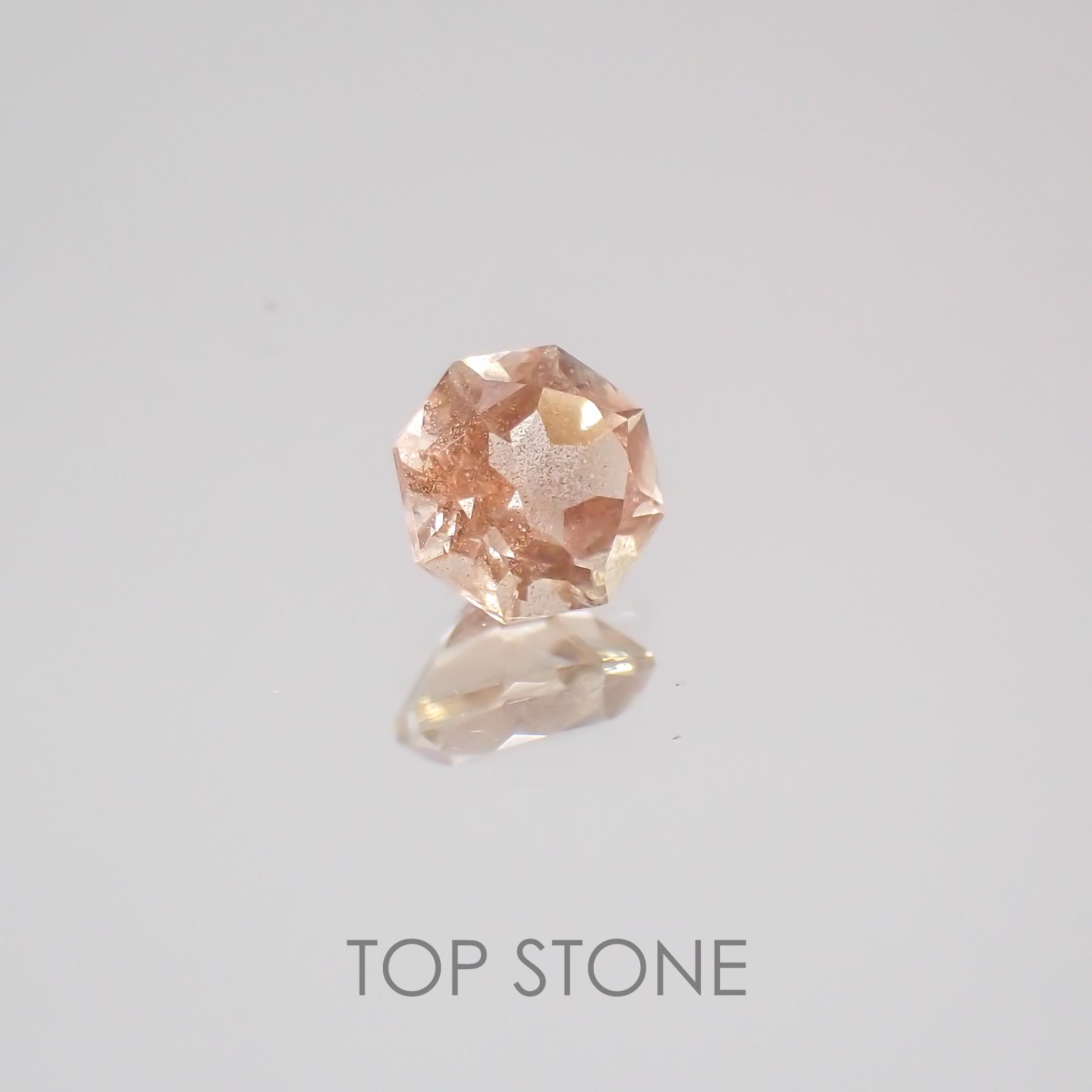 ◇オクタゴンカット◇オレゴンサンストーンSA  アメリカ産 ルース 0.28ct[210210045]4.1×4.1mm前後
