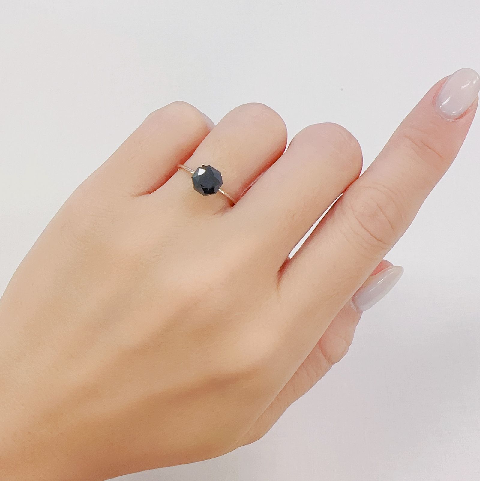 ◇オクタゴンカット◇ルチル単結晶 ブラジル産 1.46ct[230722741]6.8x6.7mm前後