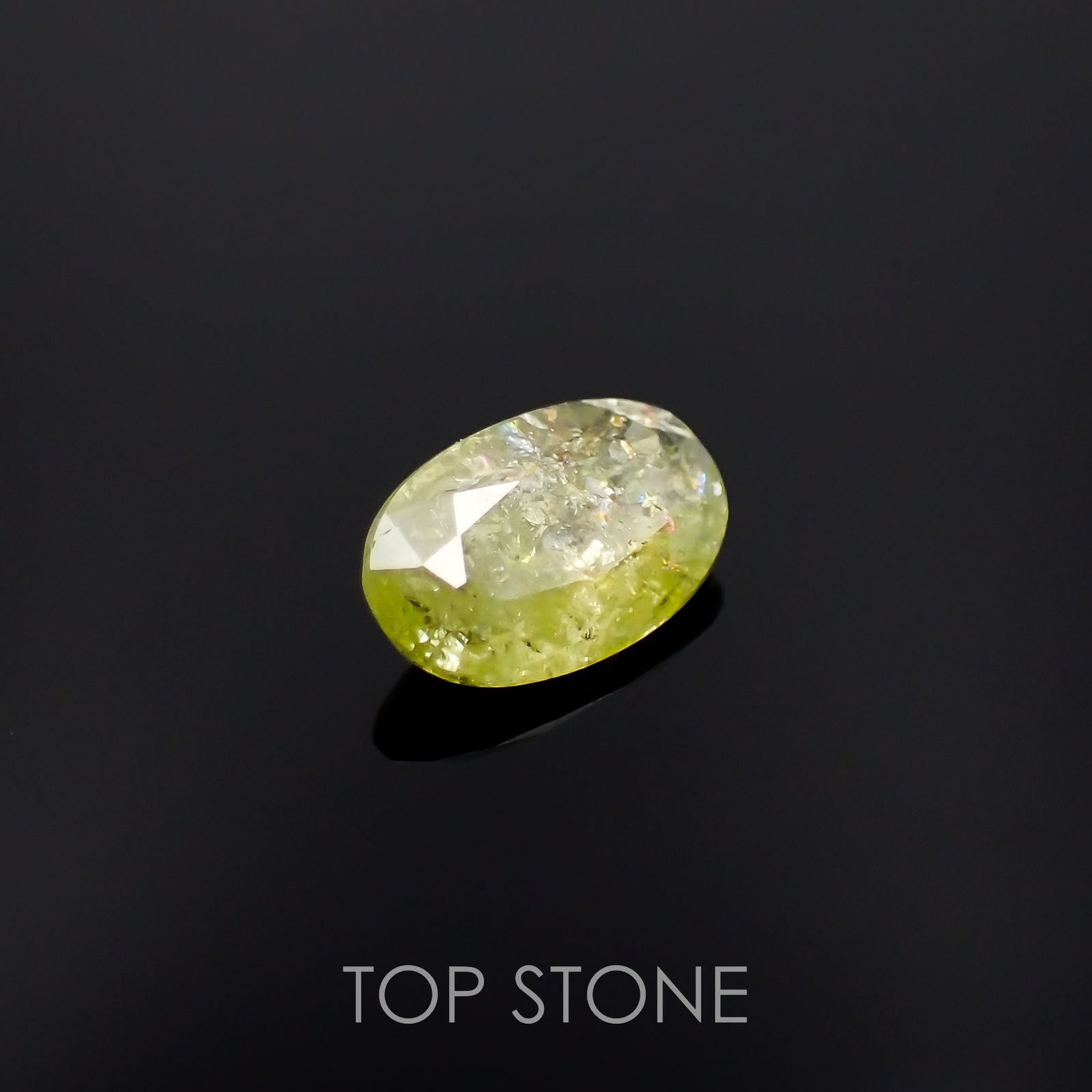 イリデッセンスクロムトルマリン(宝石名トルマリン)ケニア産 0.43ct 識別済[221119097]6.7x4.2mm前後