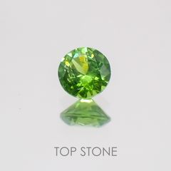 デマントイドガーネット(宝石名デマントイド・ガーネット) ロシア産 0.12ct 識別済[20063040]2.8×2.8mm前後