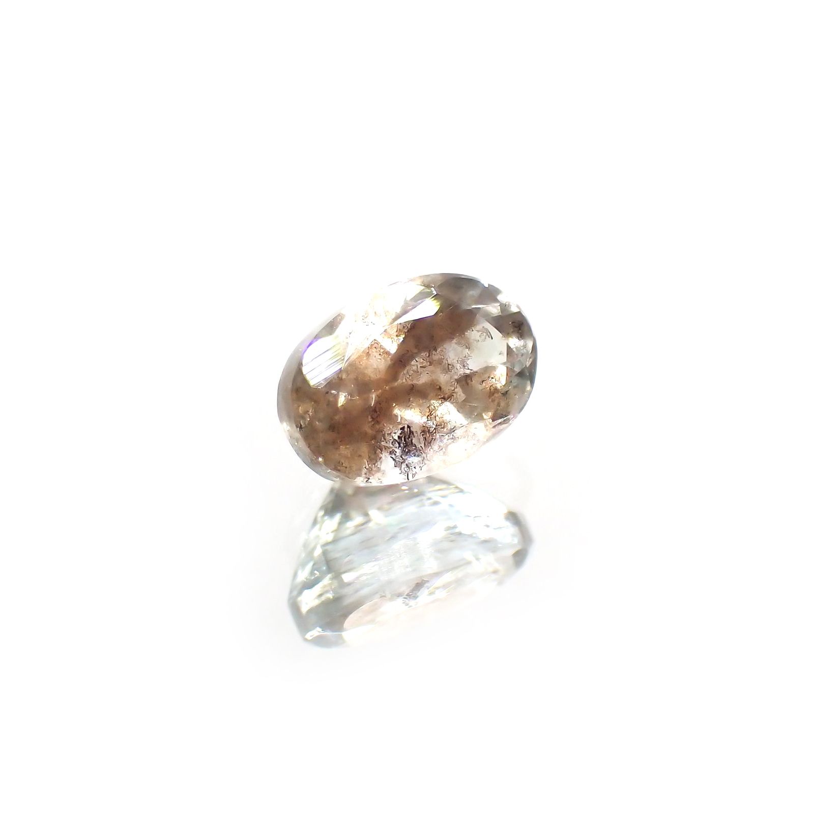 アベンチュリンアクアマリン ナイジェリア産 0.62ct / 6x4.2mm前後 [260114442]