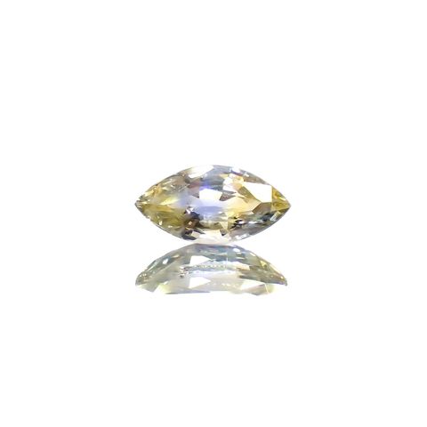 バイカラーサファイア(宝石名サファイア)スリランカ産 識別済 0.27ct / 5.7x2.9mm前後 [230823025]