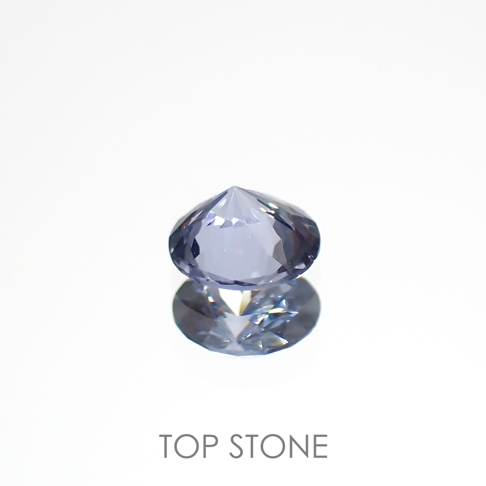 グレイッシュブルースピネル(宝石名スピネル)ビルマ/マダガスカル産 0.20ct 識別済[220817447]3.8x3.8mm前後