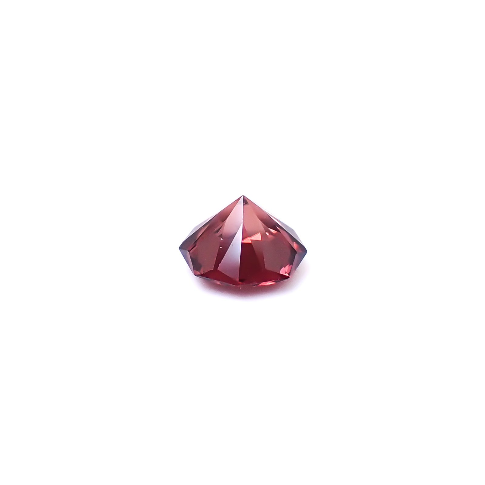 ◇オクタゴンカット◇レッドジルコン(宝石名ジルコン)スリランカ/カンボジア産 識別済 0.69ct / 5x4.9mm前後 [260732549]