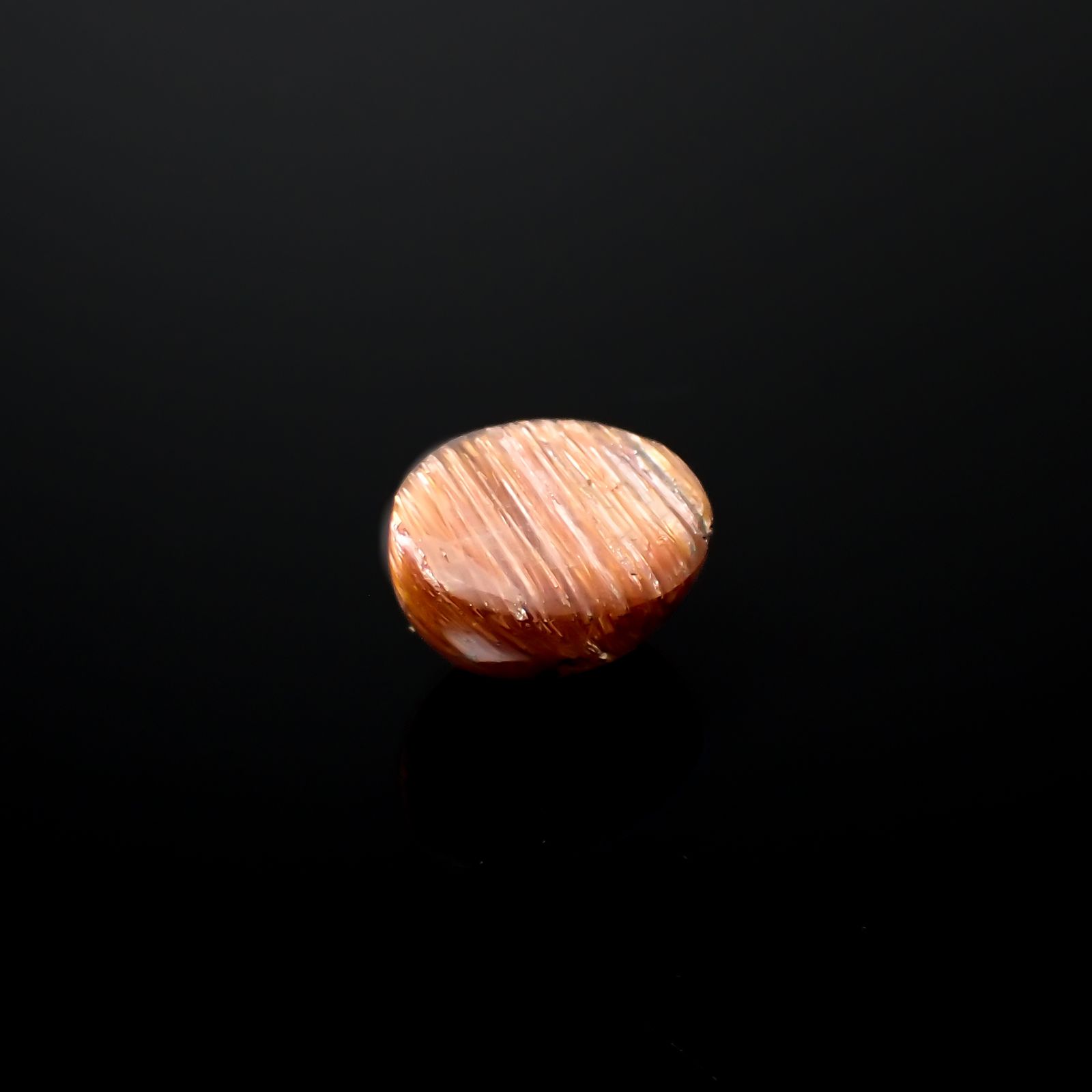 ルチルクォーツ キャッツアイ ブラジル産 11.81ct[240427049]14.6x12.1mm前後