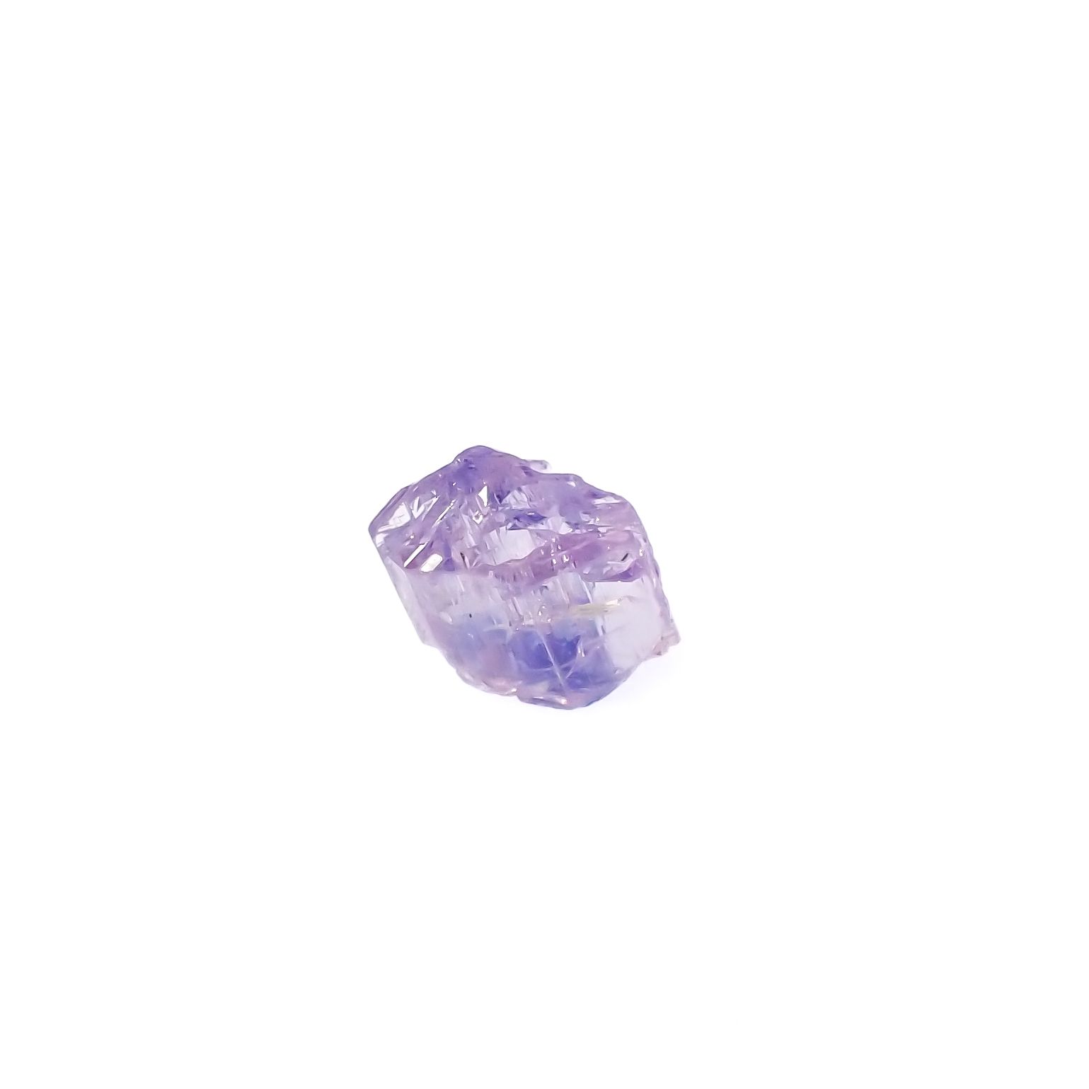 バイカラータンザナイト 原石 タンザニア産 3.52ct[231224985]10.1x8.9mm前後