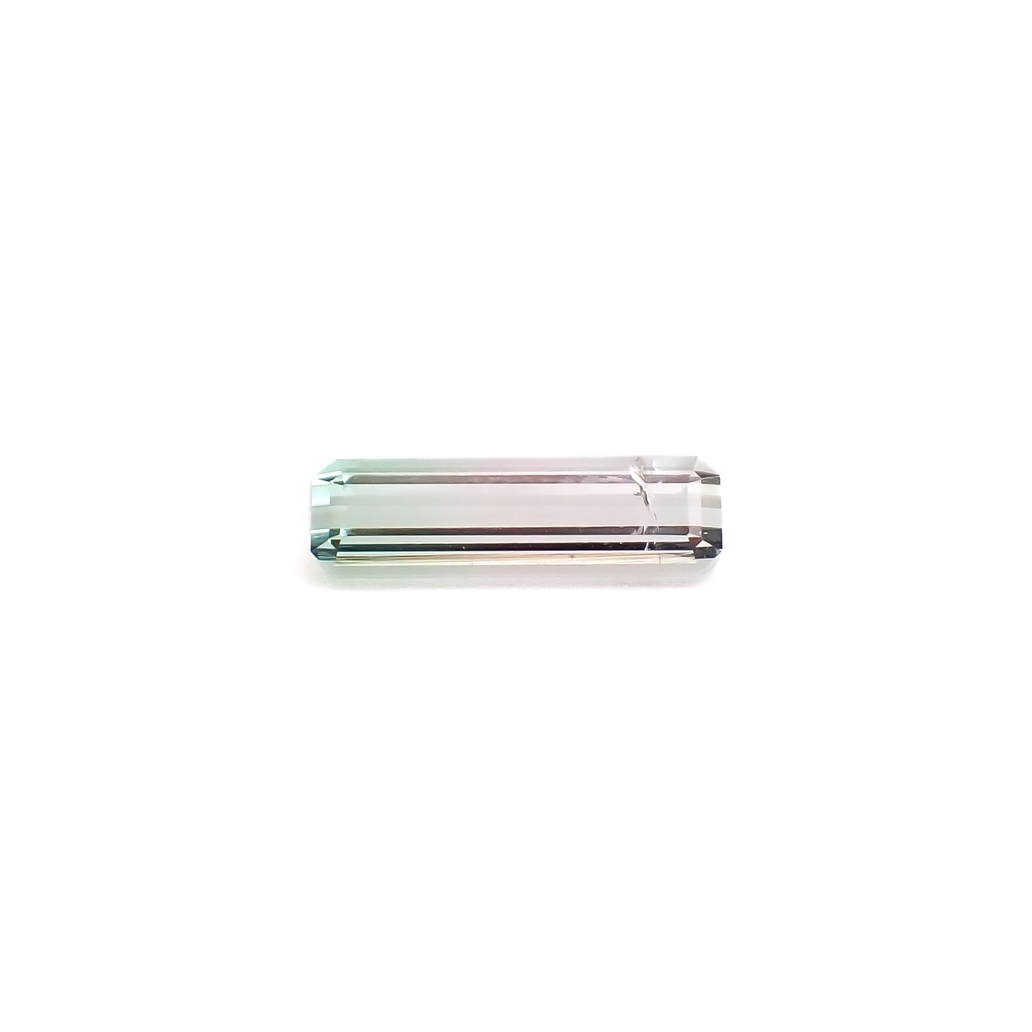 バイカラートルマリン アフガニスタン産 0.92ct / 10.7x3.1mm前後 [260932772]