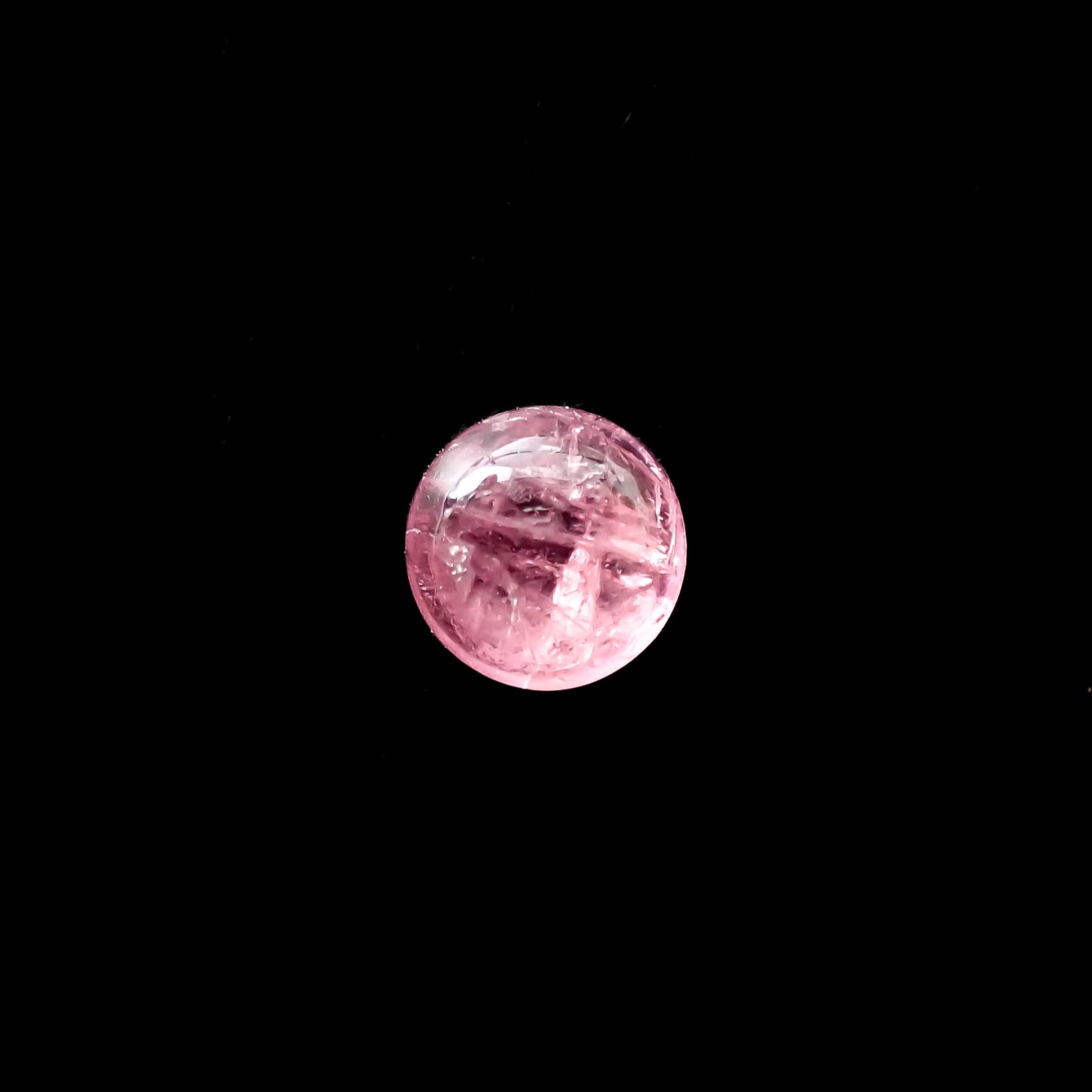 ペツォッタイト(ラズベリル)(宝石名ペツォッタイト)マダガスカル産 0.460ct ソ付(彩珠)[240226147]4.9x4.9mm前後