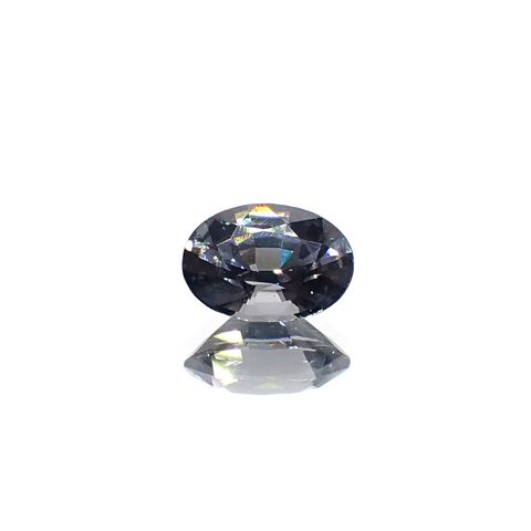 プラチナスピネル(宝石名スピネル)ビルマ産 0.834ct ソ付(彩珠)[250730759]6.9x4.9mm前後