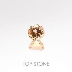 インペリアルトパーズ ブラジル産 ルース 0.48ct[20106512]4.3×4.3mm前後