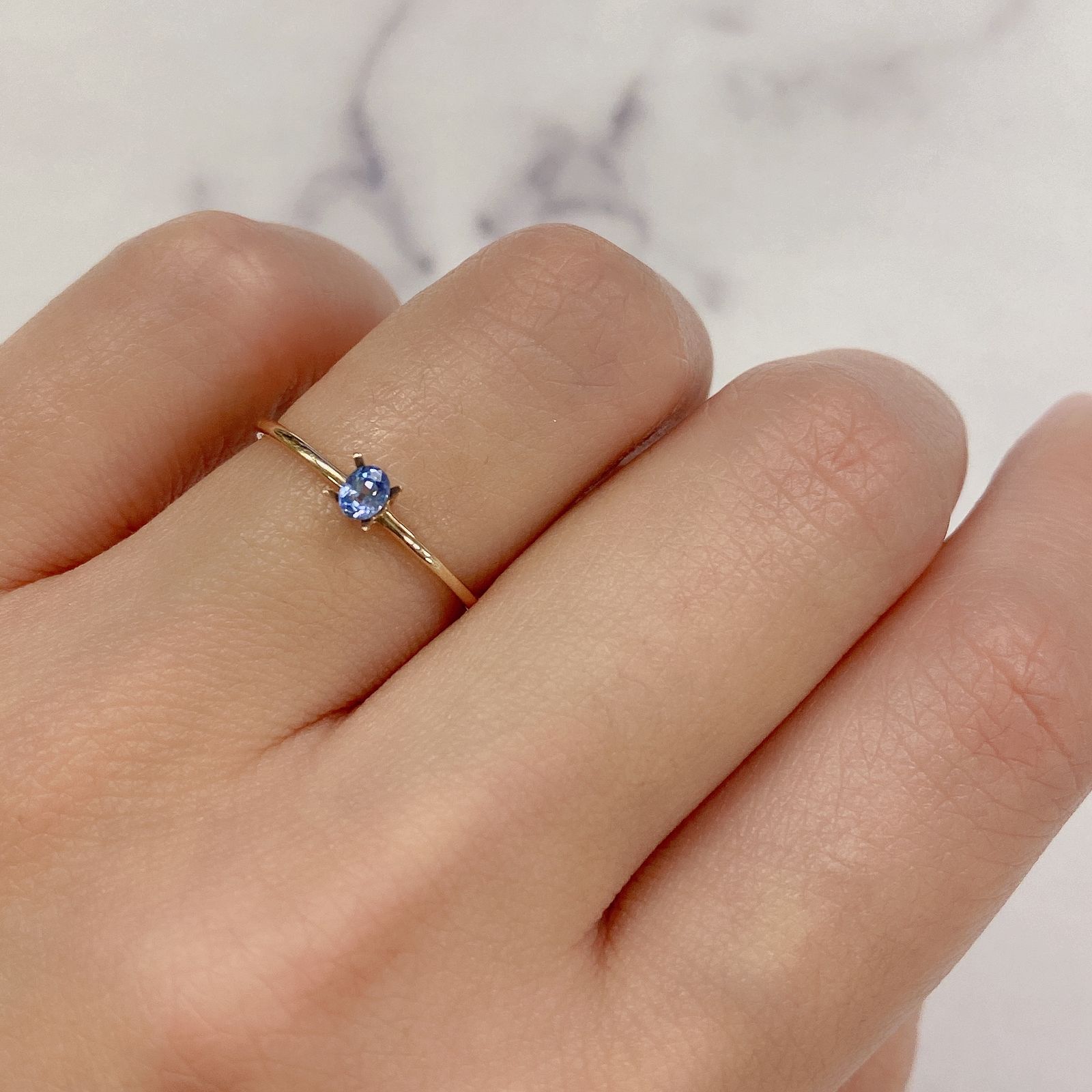 ベニトアイト(宝石名ベニトアイト) アメリカ・カリフォルニア産 0.13ct 識別済[20129264]3.3×2.6mm前後