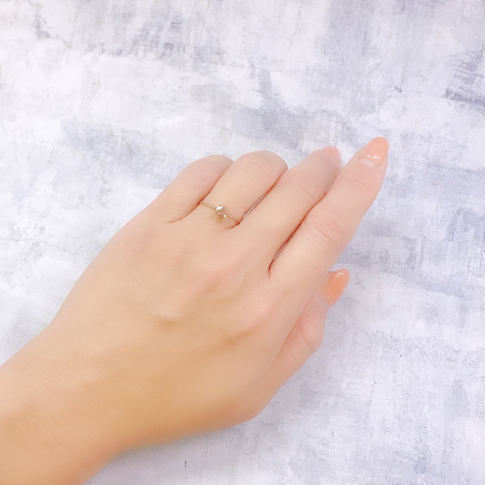 インペリアルトパーズ(宝石名トパーズ)ブラジル産 0.36ct 識別済[220917917]4.3x4.3mm前後