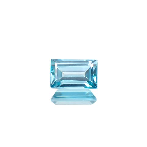 ブルージルコン カンボジア産 0.93ct [241229627]6.1x3.8mm前後