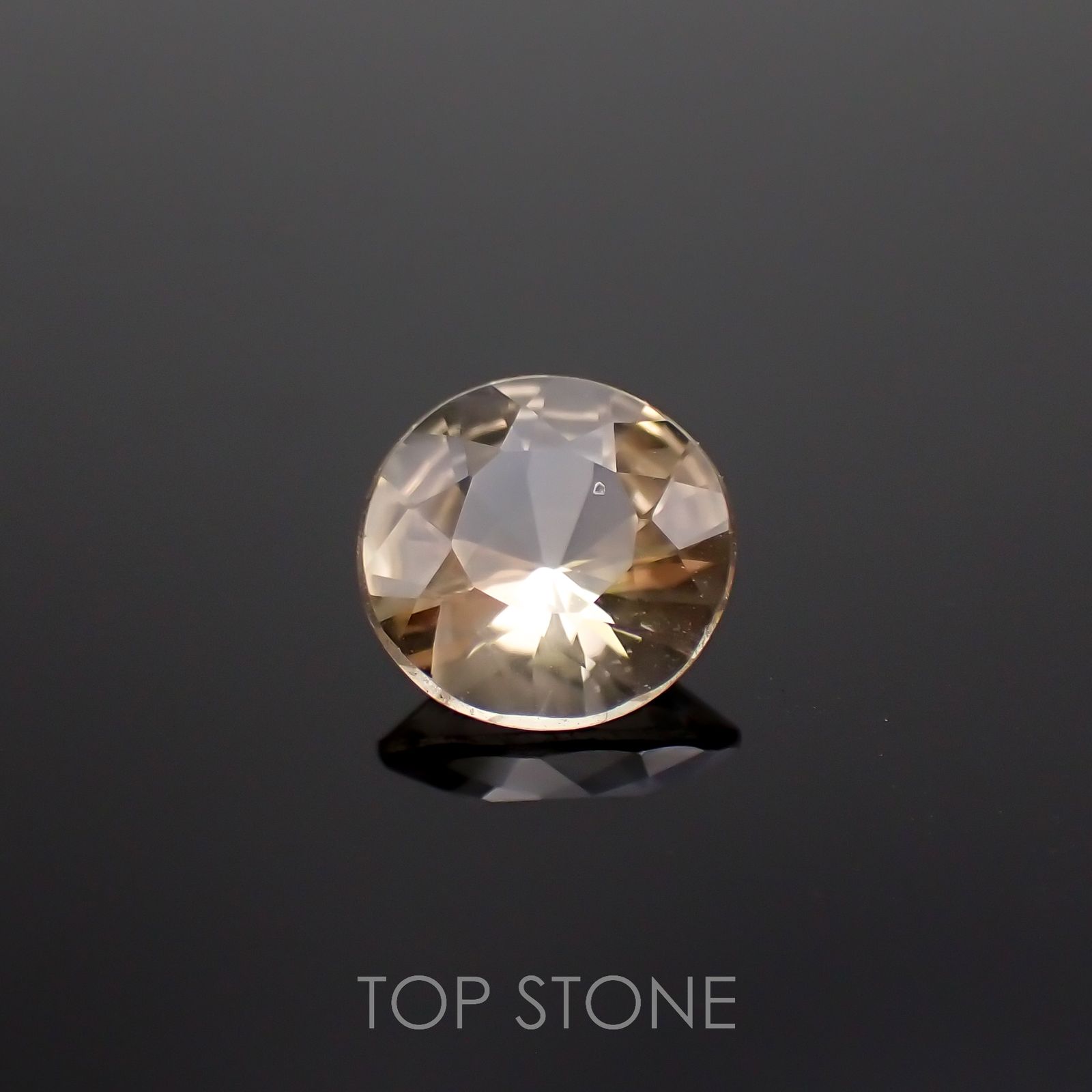 イエローフェナカイト(宝石名イエロー・フェナカイト)ブラジル産 1.372ct ソ付(彩珠)[221018524]7.8x7.6mm前後