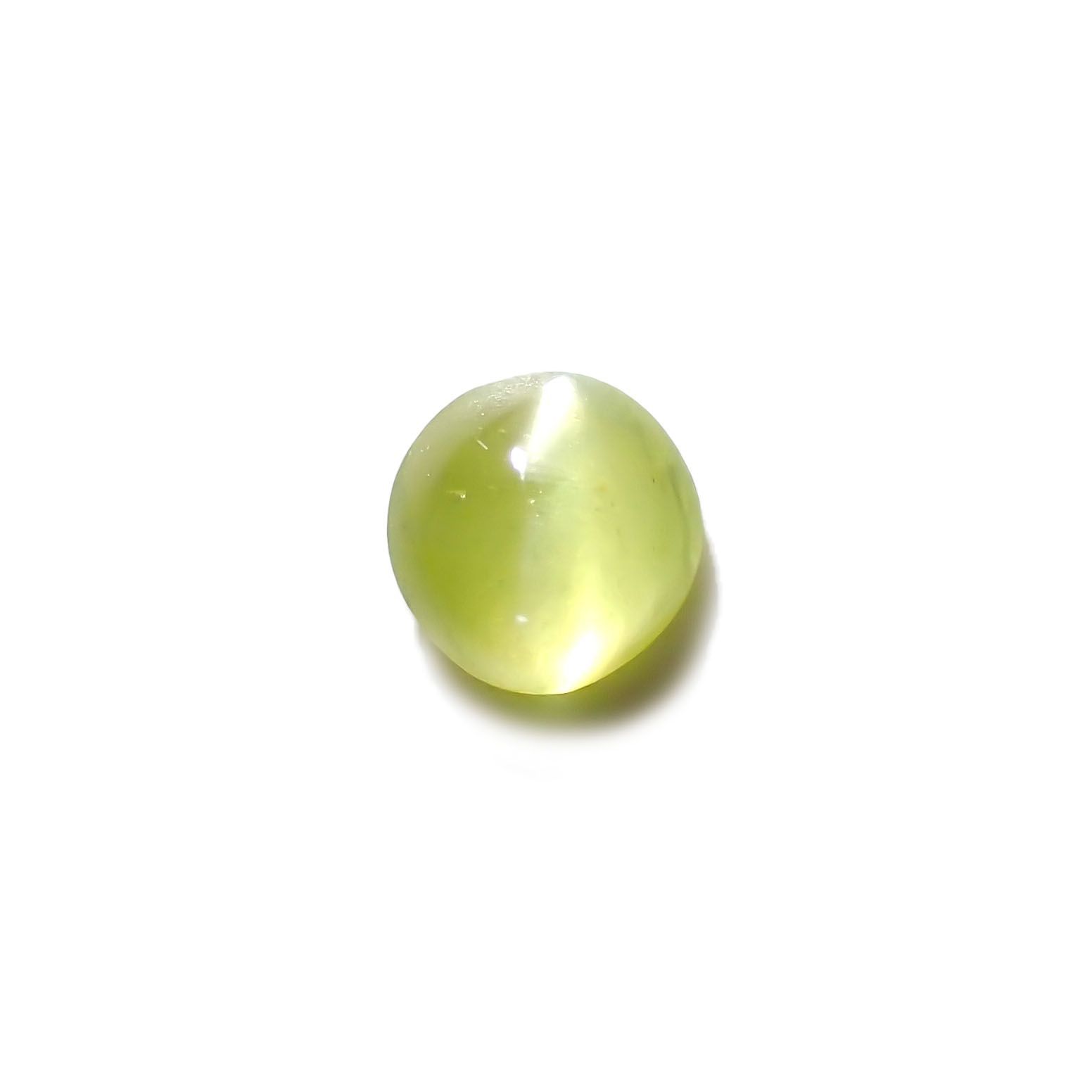 クリソベリルキャッツアイ スリランカ産 0.25ct[221018245]3.6x3.5mm前後