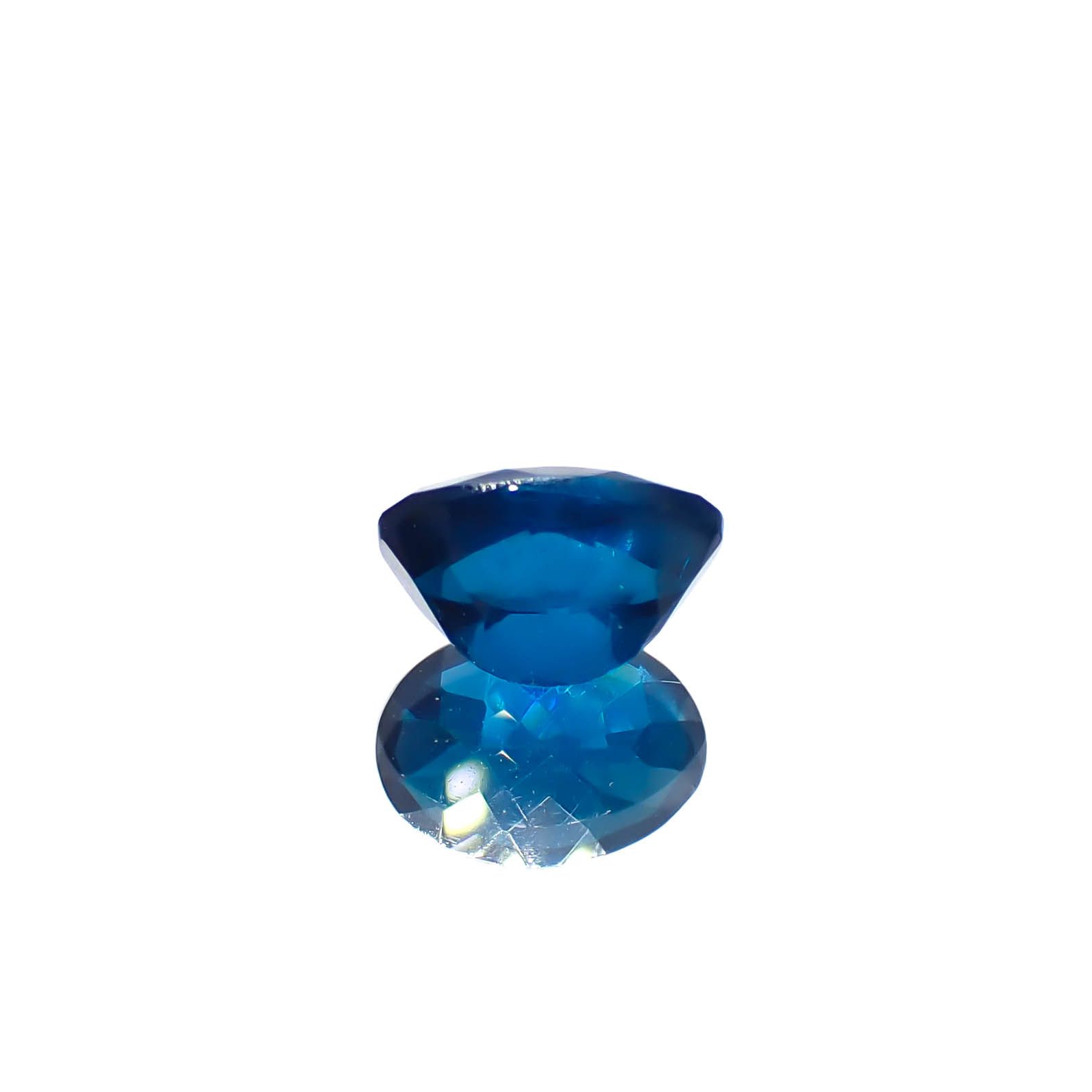 ディープブルーアパタイト マダガスカル産 0.92ct[240628160]6.8x4.9mm前後
