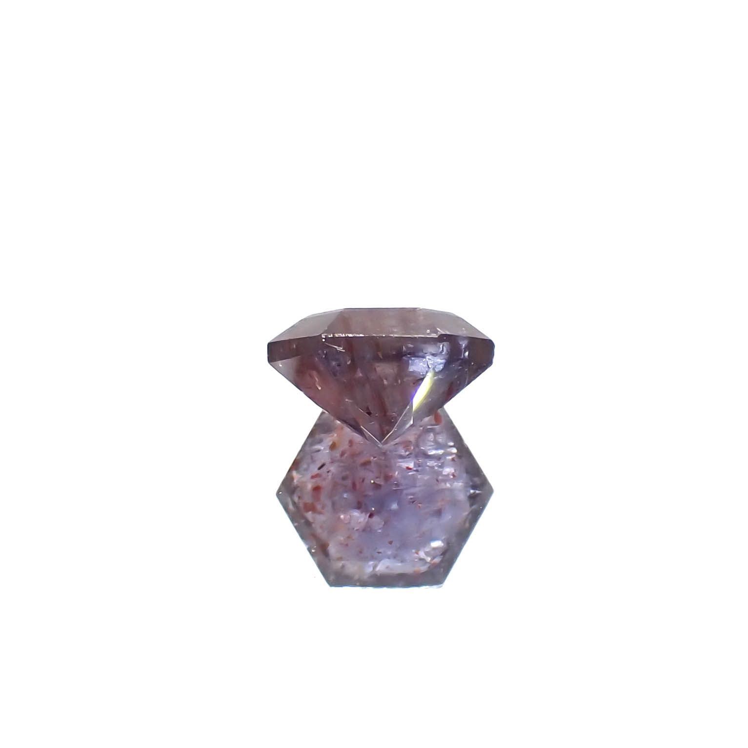 ◇ヘキサゴンカット◇ブラッドショットアイオライト インド産 0.91ct[230320938]6.1x6mm前後