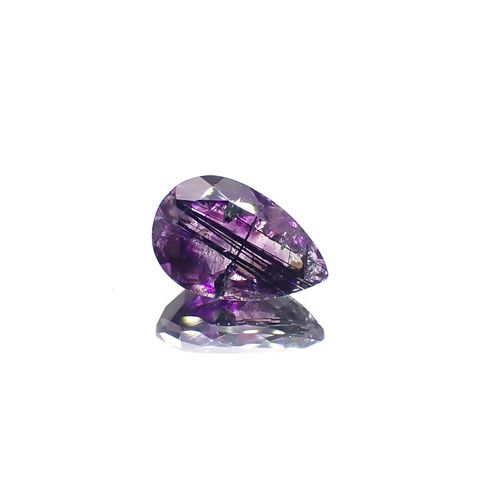 アメジストエレスチャル ナイジェリア産 6.66ct[230622436]15.7x10.2mm前後