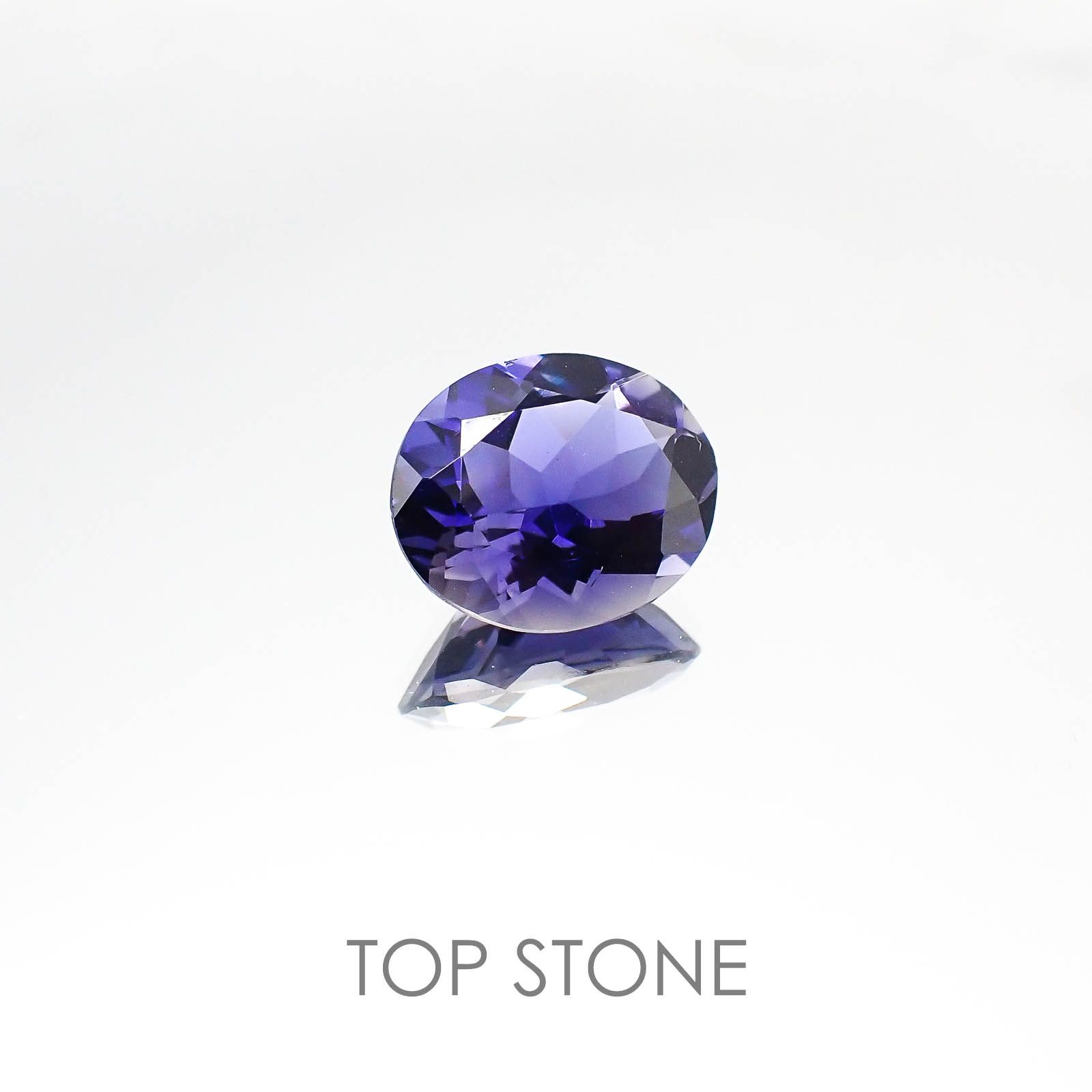 アイオライト(宝石名アイオライト) タンザニア産 3.63ct 識別済[20074198]12×10mm前後