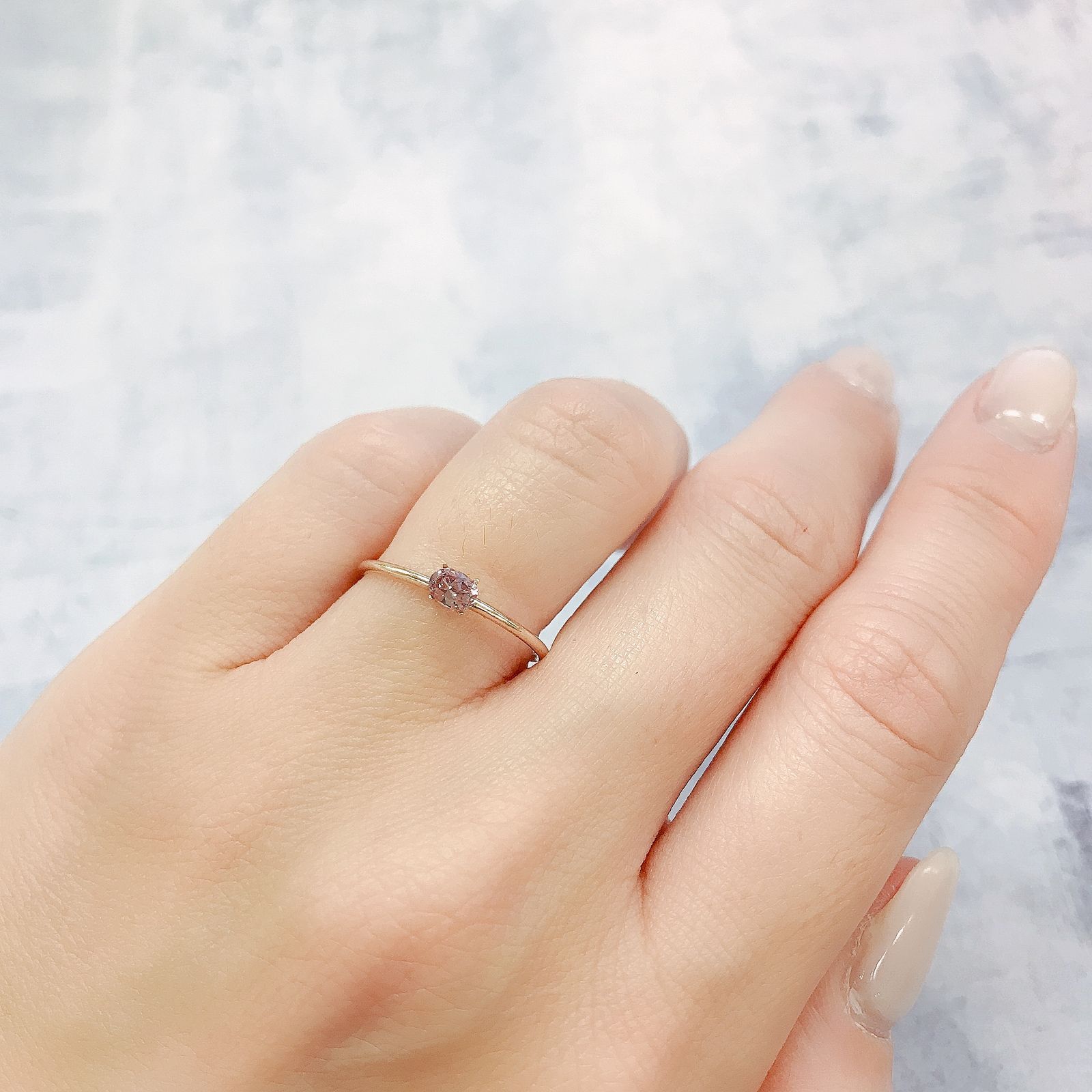 カラーシフトマラヤガーネット(宝石名ガーネット)タンザニア産 0.21ct 識別済[220515839]3.9x2.9mm前後