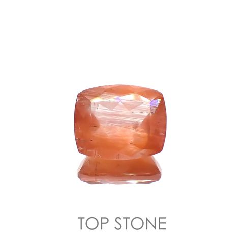 サンストーンスキャポライト(宝石名シーン・スキャポライト)タンザニア産 2.71ct 識別済[221219281]9.9x8.2mm前後