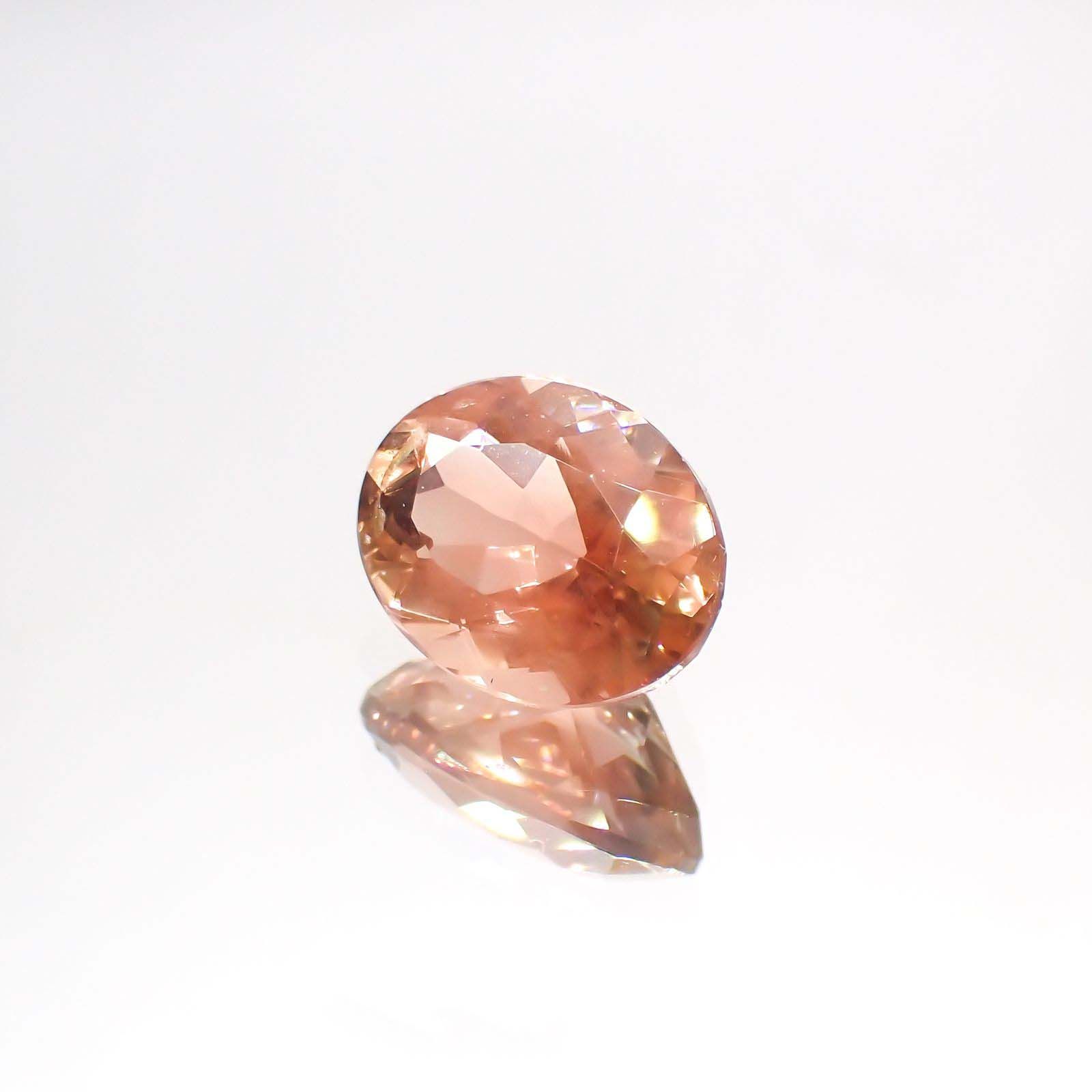 オレゴンサンストーン(宝石名ラブラドライト)アメリカ・オレゴン州産 1.88ct 識別済[230722703]9.3x7.1mm前後