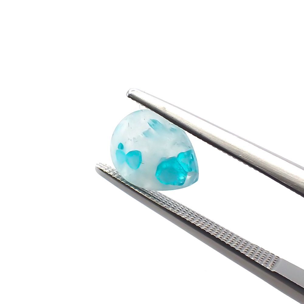 パライバトルマリンインクォーツ ブラジル産 1.18ct[220716915]9.1x7.2mm前後
