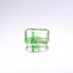 バイカラーツァボライト(宝石名グリーン グロッシュラー・ガーネット) タンザニア産 0.89ct 識別済[231225108]6.5×4.3mm前後