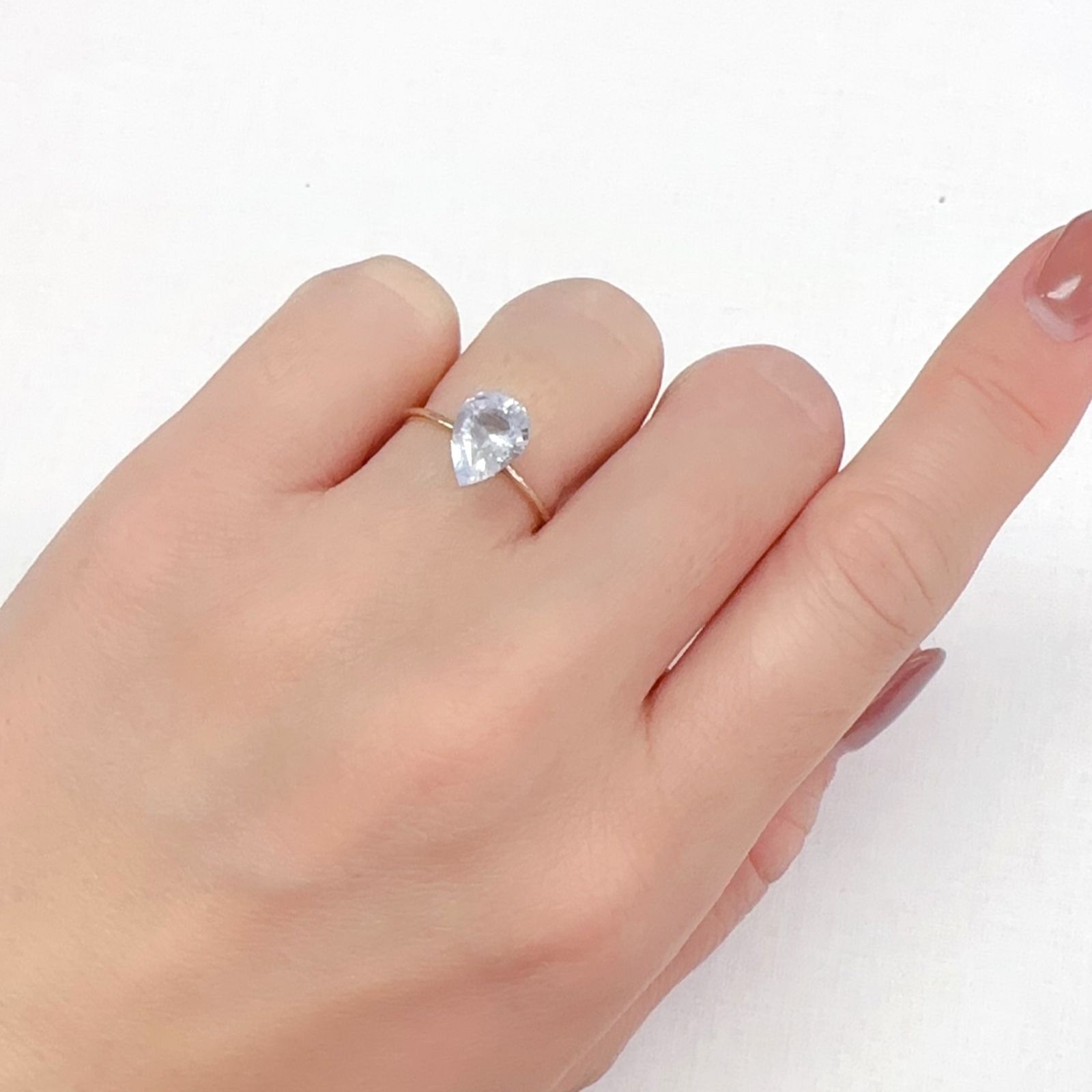 デュモルチェライトインクォーツ ブラジル産 1.75ct[240125654]9.4x6.8mm前後