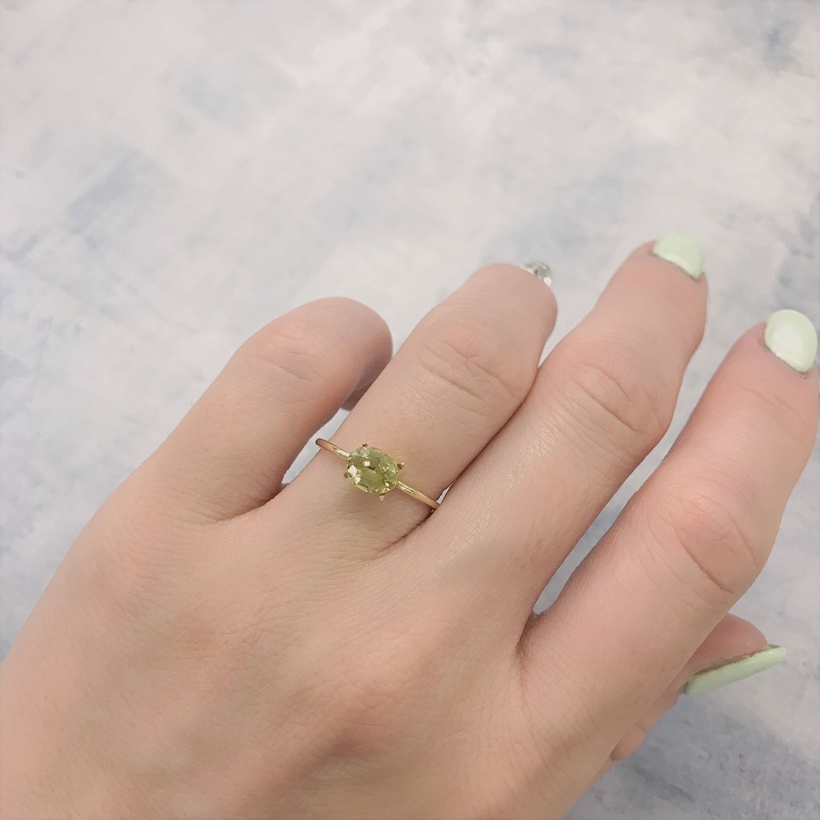 マリガーネット(宝石名グロッシュラー アンドラダイト・ガーネット)マリ共和国産 0.96ct 識別済[220115232]6.4x5.3mm前後
