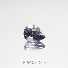 バイカラータンザナイト(宝石名ゾイサイト)タンザニア産 1.25ct 識別済[220515900]7.9x5.9mm前後
