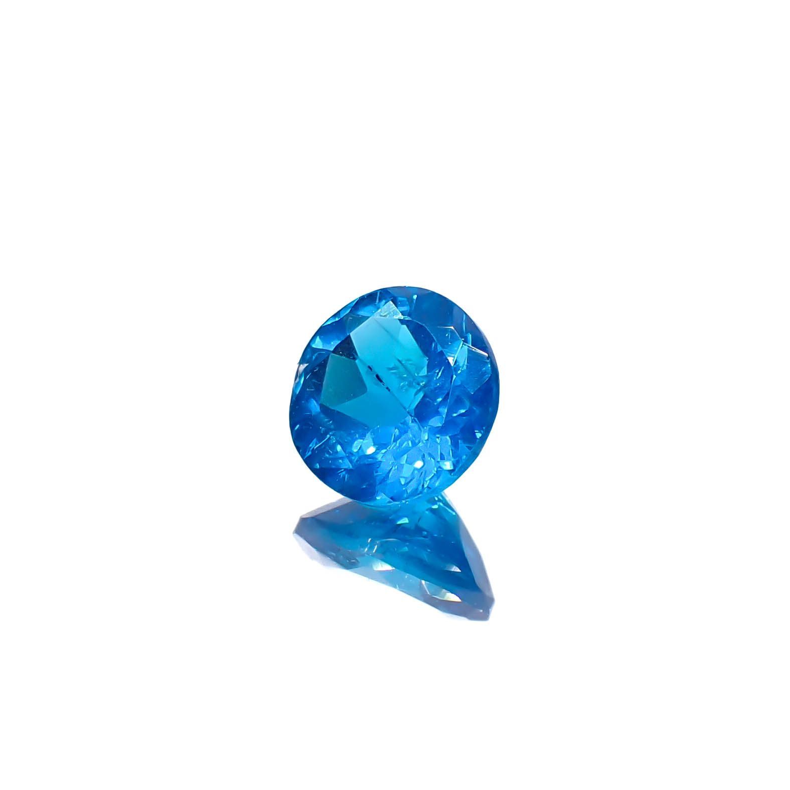 ネオンブルーアパタイト マダガスカル産 0.87ct[240628094]6x6mm前後