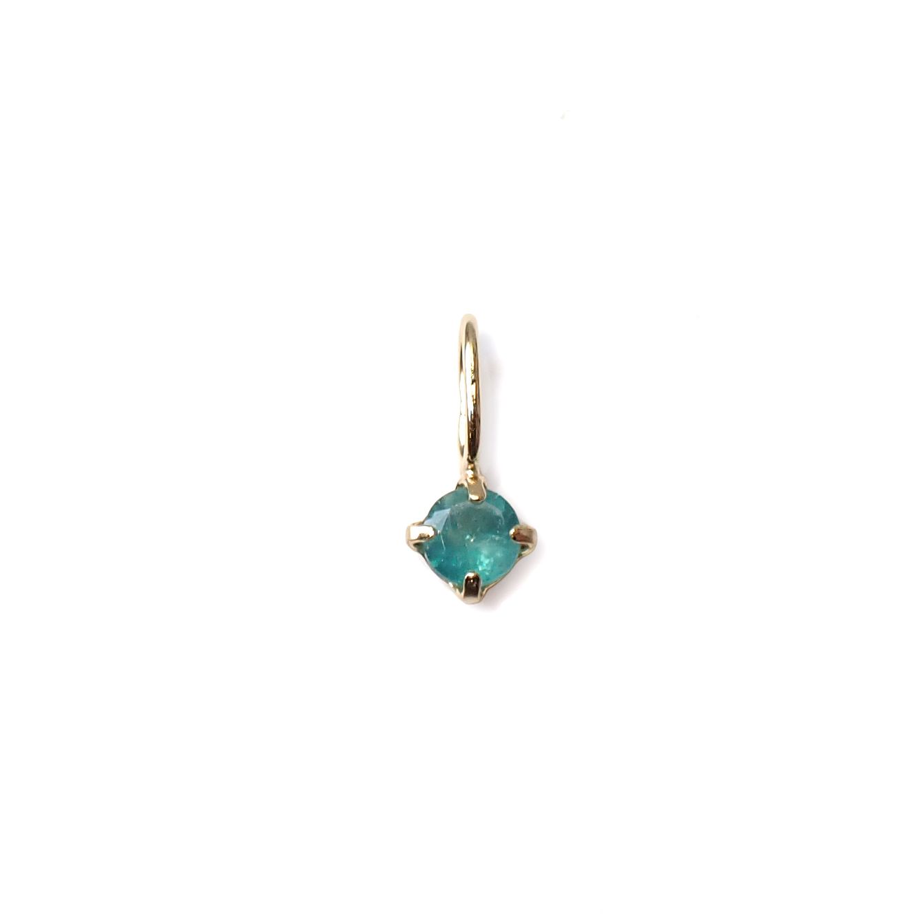 ◇K18 Petitデザイン限定品◇一粒石ジュエリー | グランディディエライト 3mm [チャーム/ペンダントトップ※チェーン別売り]