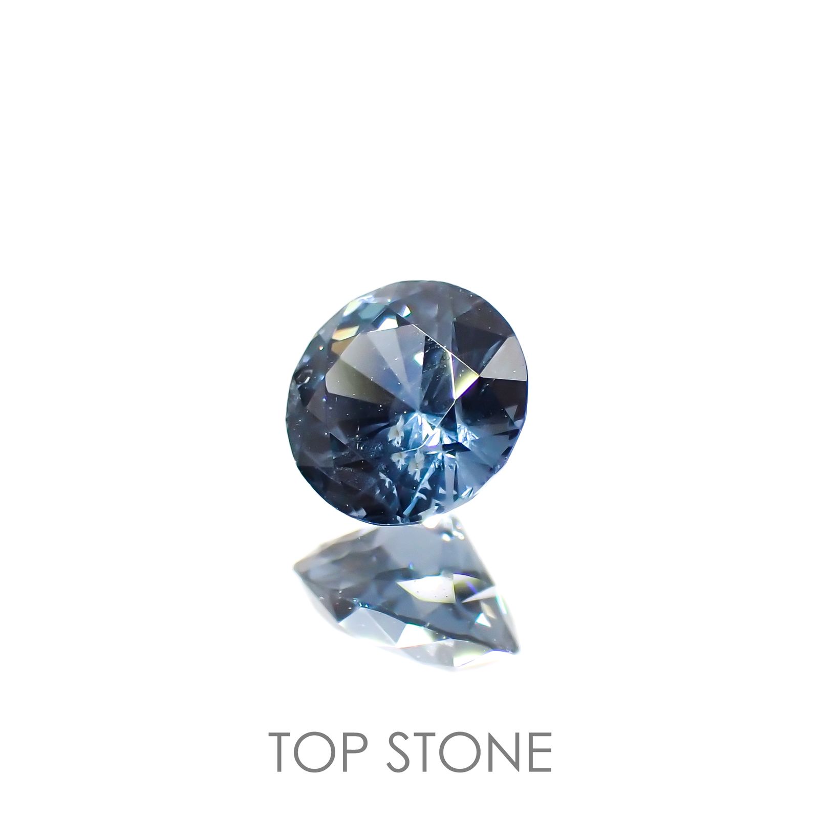 ブルーグレイッシュスピネル ビルマ産 ルース 0.62ct[210913461]5.1×5.1mm前後