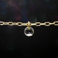 ◇La terre(ラ・テール)◇K18ダイヤモンドチャーム TTLC/SI(宝石名ダイアモンド) 0.035ct 識別済[220515742]2x2mm前後