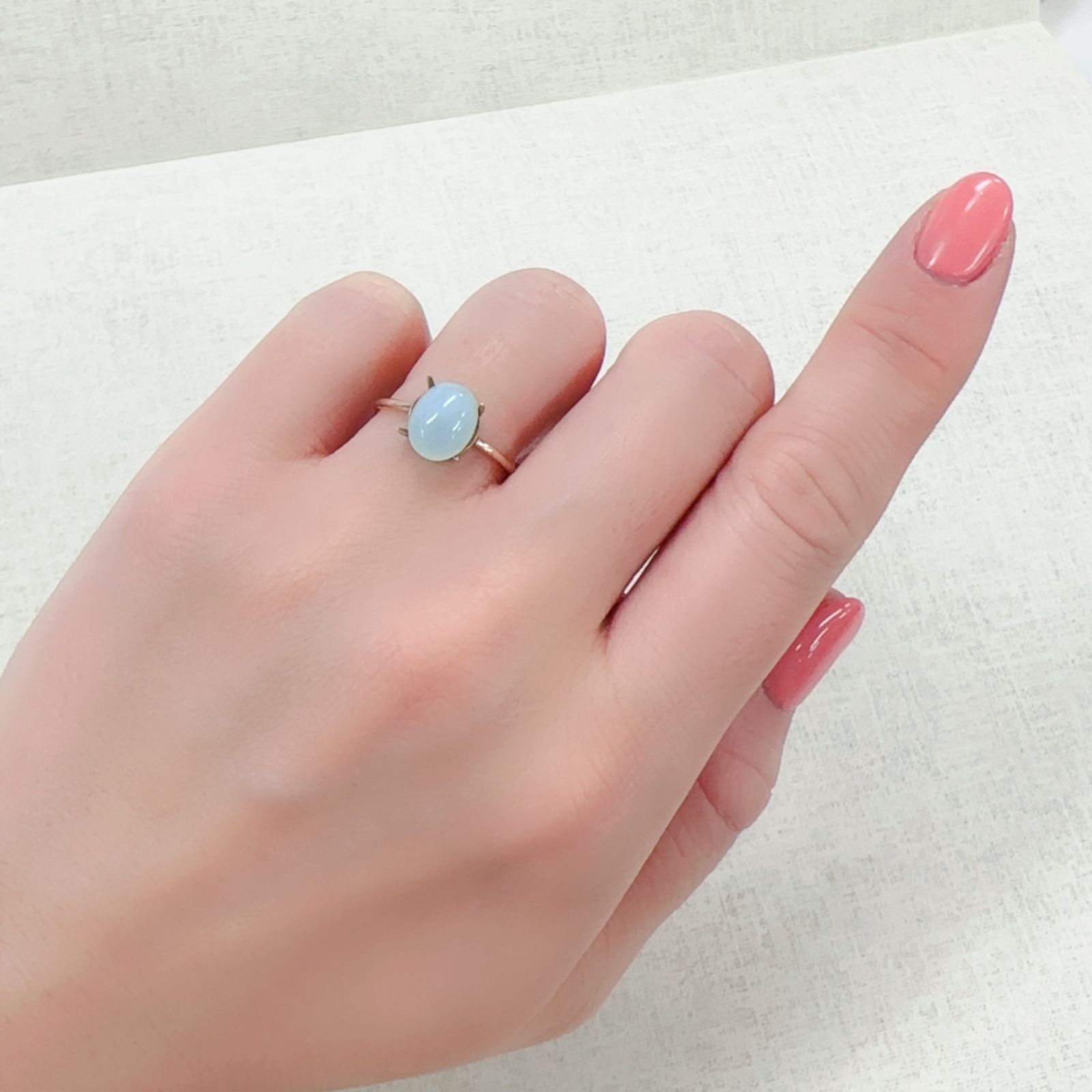 ブルーオパール ペルー産 1.48ct[230220671]9x7mm前後