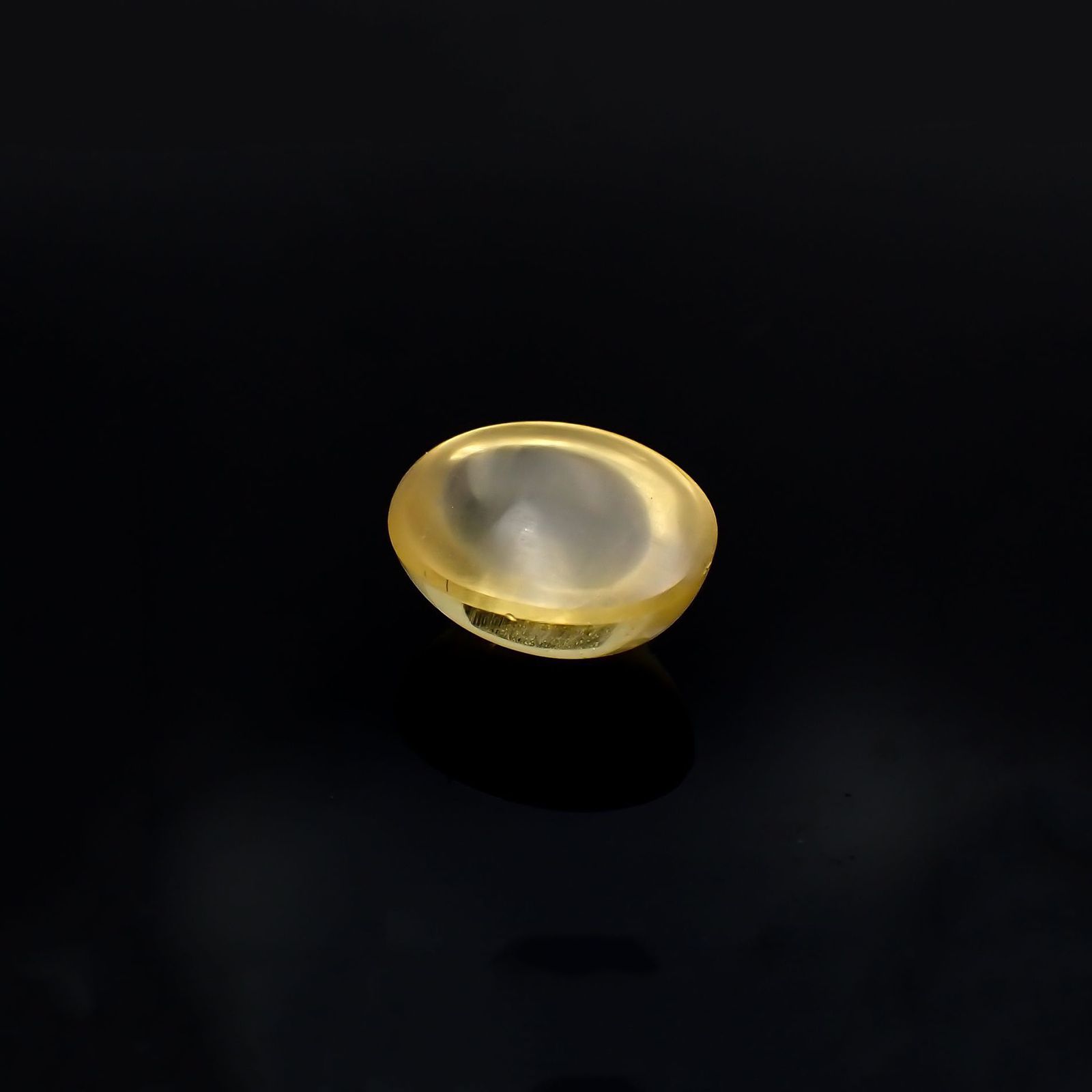 イエローベリルキャッツアイ(宝石名イエロー・ベリル キャッツアイ)ブラジル産 2.95ct 識別済[220917883]10x8.2mm前後