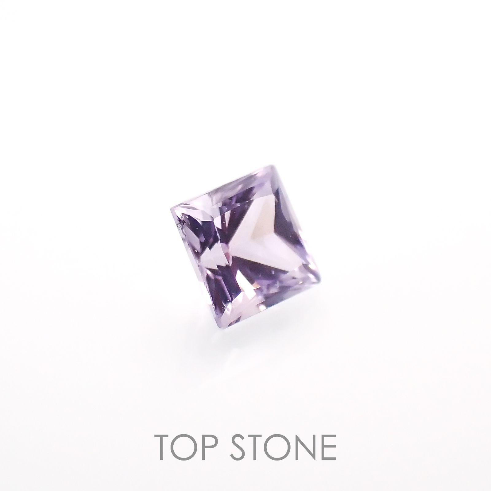 ◇プリンセスカット◇アイスラベンダーサファイア(宝石名サファイア)東アフリカ産 0.15ct 識別済[230120237]2.8x2.7mm前後